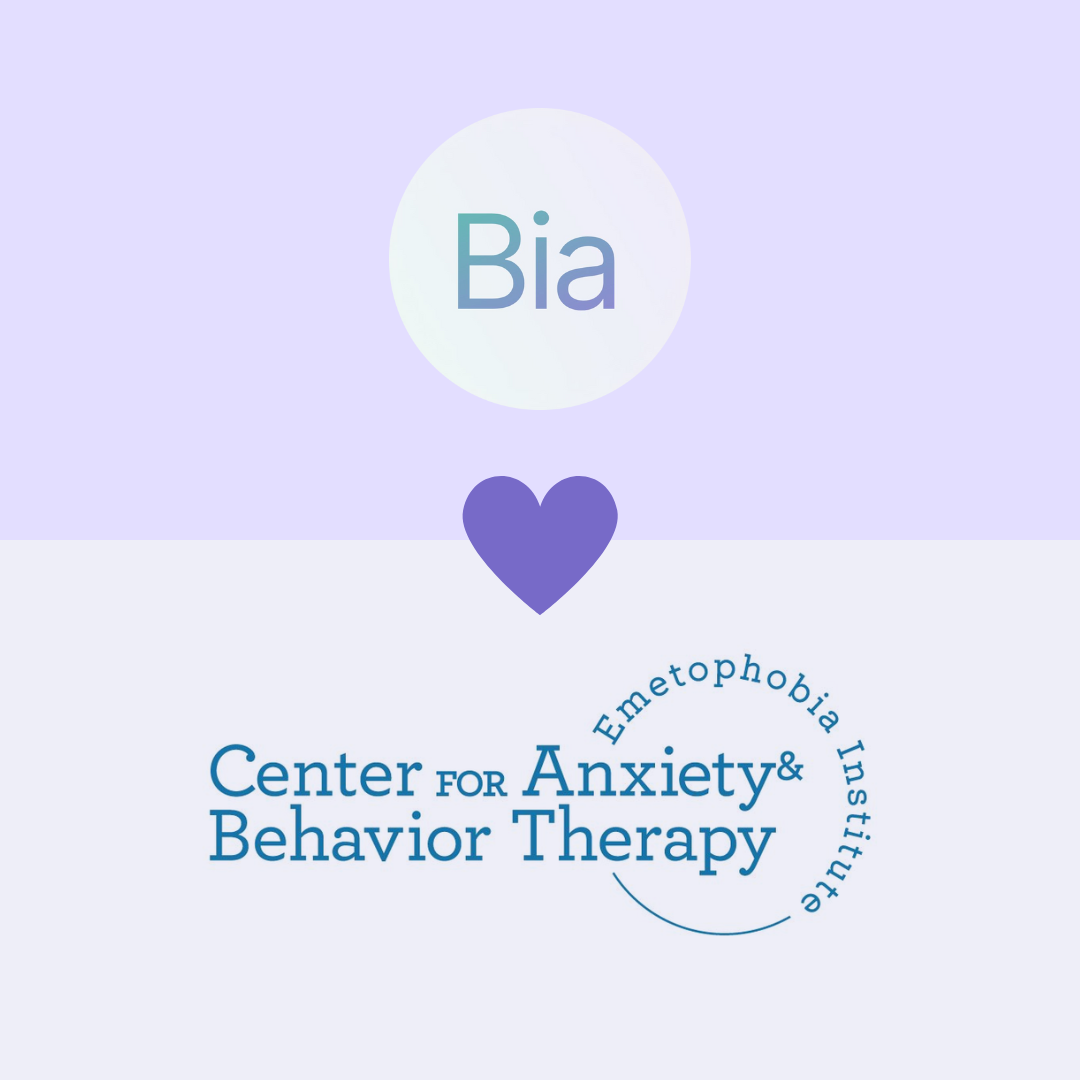 Bia and the Center for Anxiety and Behavior Therapy have Partnered!